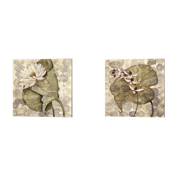 Amzonia A by JG Studios Canvas Art Set of 2 14 inch X 14 inch Each