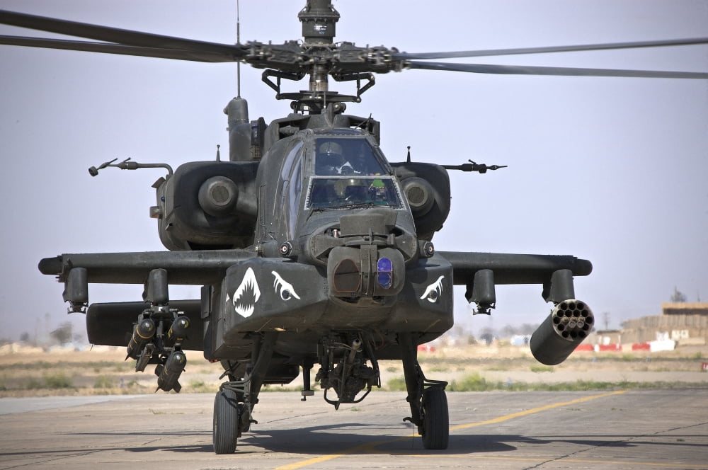 An AH-64 Apache helicopter Canvas Art - Terry MooreStocktrek Images (18 x 12)