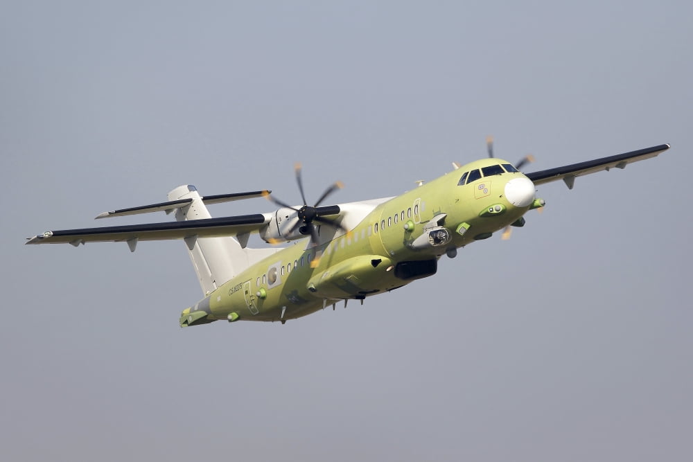 An ATR 72-600 Maritime Patrol aircraft Canvas Art - Luca NicolottiStocktrek Images (34 x 23)