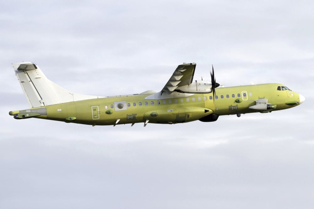 An ATR 72-600 Maritime Patrol aircraft Canvas Art - Luca NicolottiStocktrek Images (34 x 23)