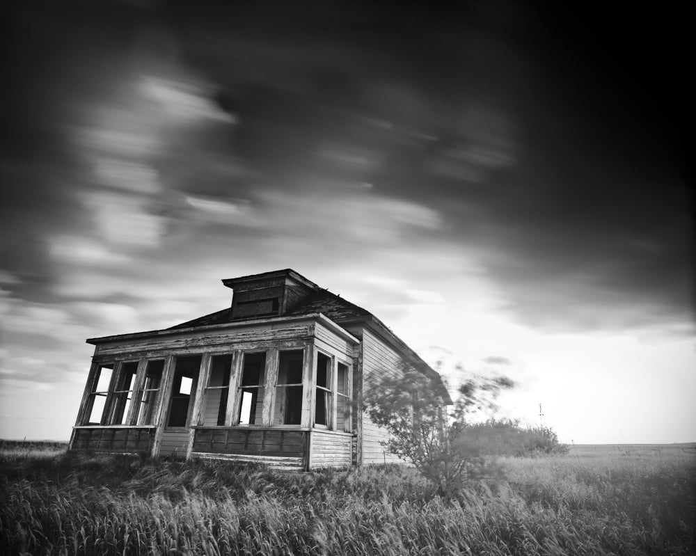 An Abandoned Home Near Hanley Saskatchewan Canvas Art - Chad Coombs Design Pics (16 x 13)