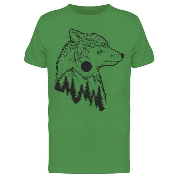 An Abstract Wolf And Forest Tee Men's -Image by Shutterstock