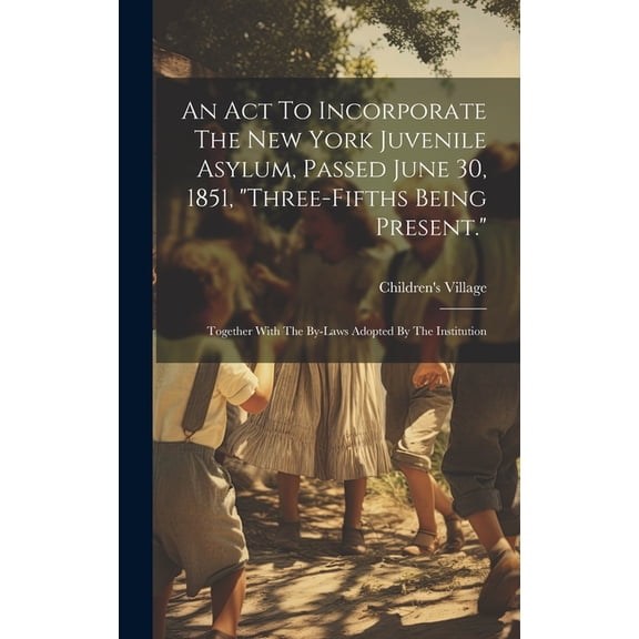An Act To Incorporate The New York Juvenile Asylum, Passed June 30, 1851, "three-fifths Being Present.", (Hardcover)