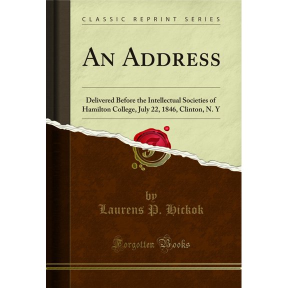 An Address (Classic Reprint)