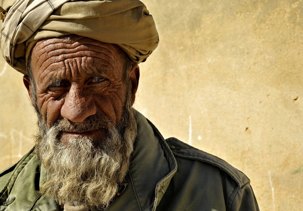 An Afghan elder from Zabul Province of Afghanistan Canvas Art - Stocktrek Images (34 x 24)