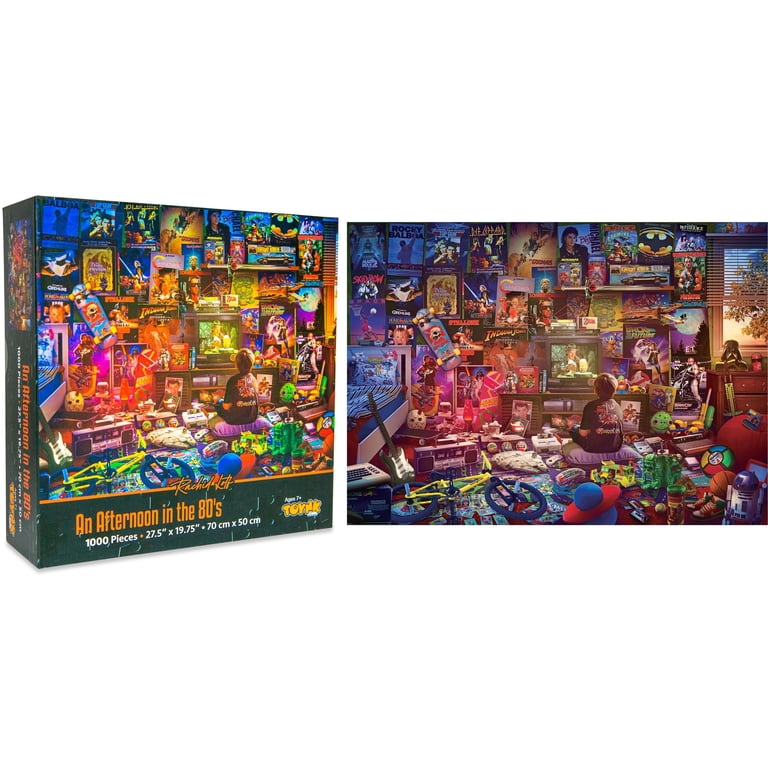 Toynk Toys, An Afternoon in the 80s Retro 1000-Piece Jigsaw Puzzle