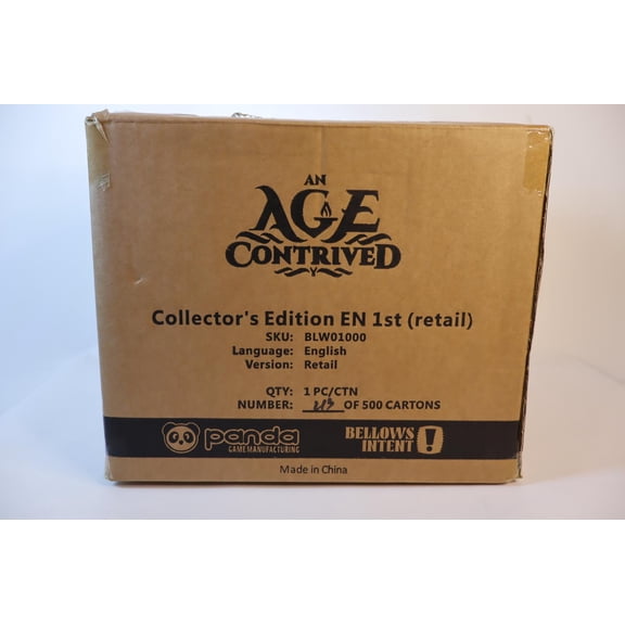 An Age Contrived Kickstarter Collector's Edition
