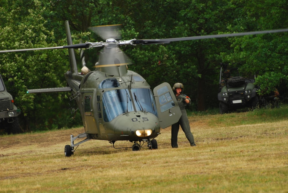 An Agusta A109 helicopter of the Belgian Army Canvas Art - Luc De JaegerStocktrek Images (17 x 12)