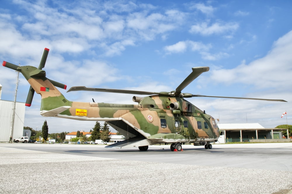An Agusta Westland EH-101 of the Portuguese Air Force Canvas Art - Giovanni CollaStocktrek Images (18 x 12)