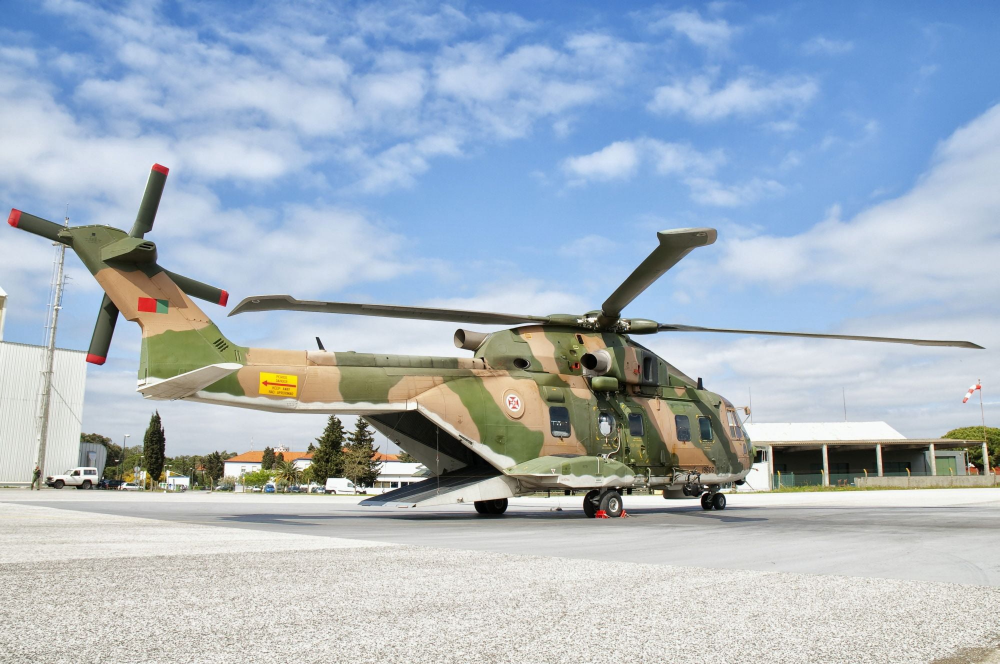 An Agusta Westland EH-101 of the Portuguese Air Force Canvas Art - Giovanni CollaStocktrek Images (35 x 24)