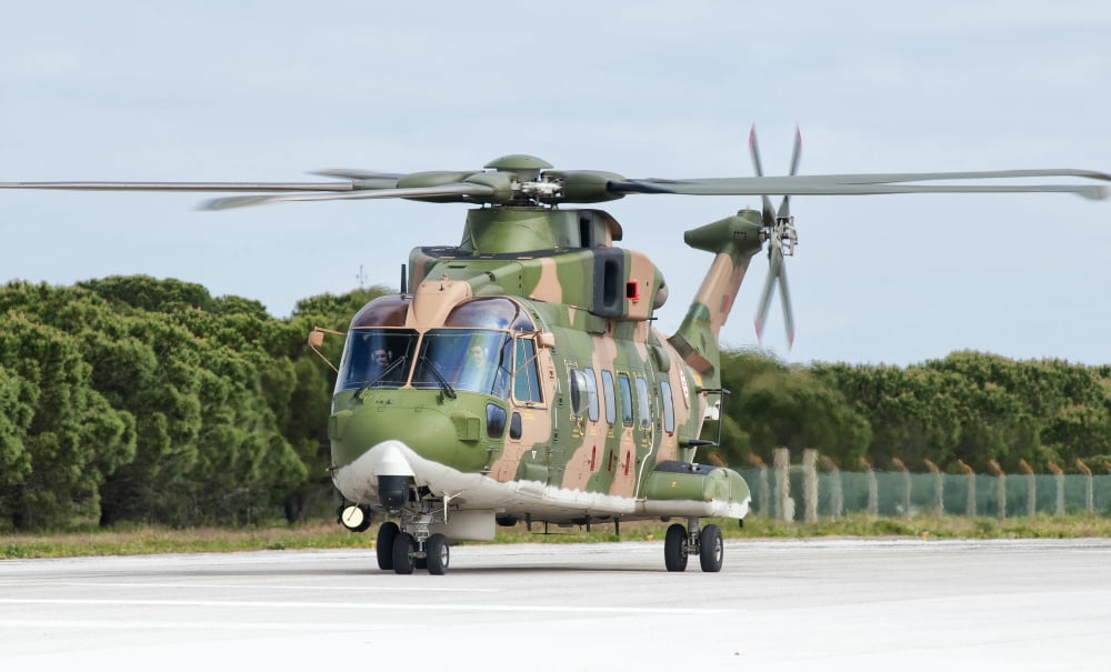 An Agusta Westland EH101 of the Portuguese Air Force Canvas Art - Giovanni CollaStocktrek Images (19 x 11)