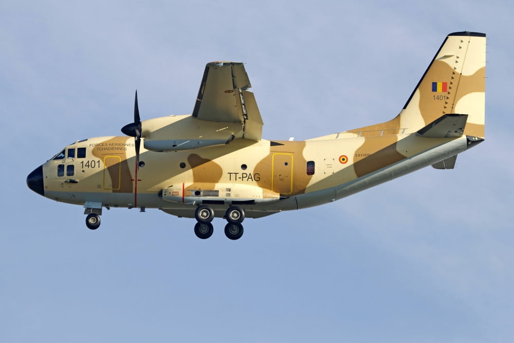 An Alenia C-27J Spartan of the Chadian Air Force Canvas Art - Luca NicolottiStocktrek Images (18 x 12)