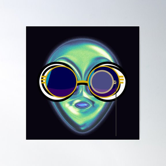 An Alien Poster Wall Art, Modern Wall Decor For Living Room Bedroom, 24x24 UNFRAMED