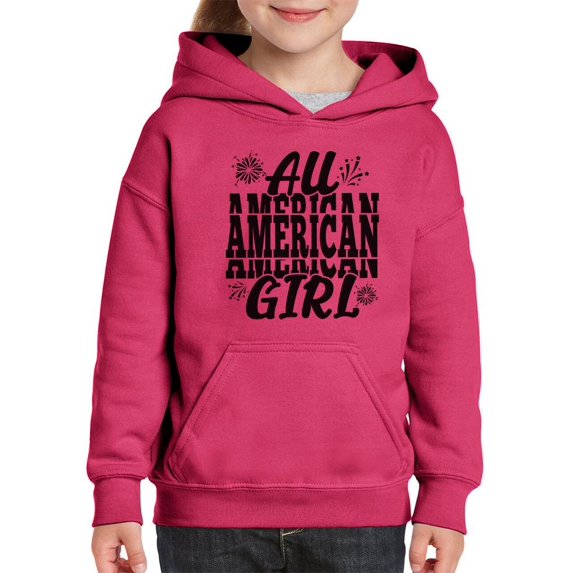 An All American Girl Hoodie Juniors - Youth Hoodie, Medium