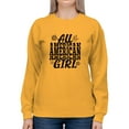 thumbnail image 1 of An All American Girl Sweatshirt Women -Image by Shutterstock, Female x-Large, 1 of 4