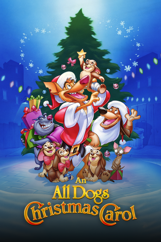 An All Dogs Christmas Carol (1998) Movie Poster 24x36 Holiday Animation ...