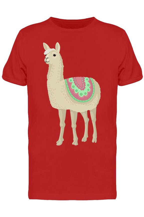 An Alpaca Standing T-Shirt Men -Image by Shutterstock, Male Medium