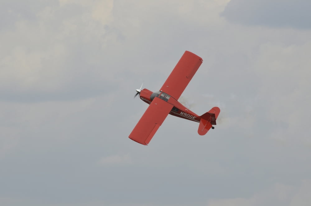 An American Champion 8KCAB Decathlon light aircraft Canvas Art - Stocktrek Images (35 x 23)