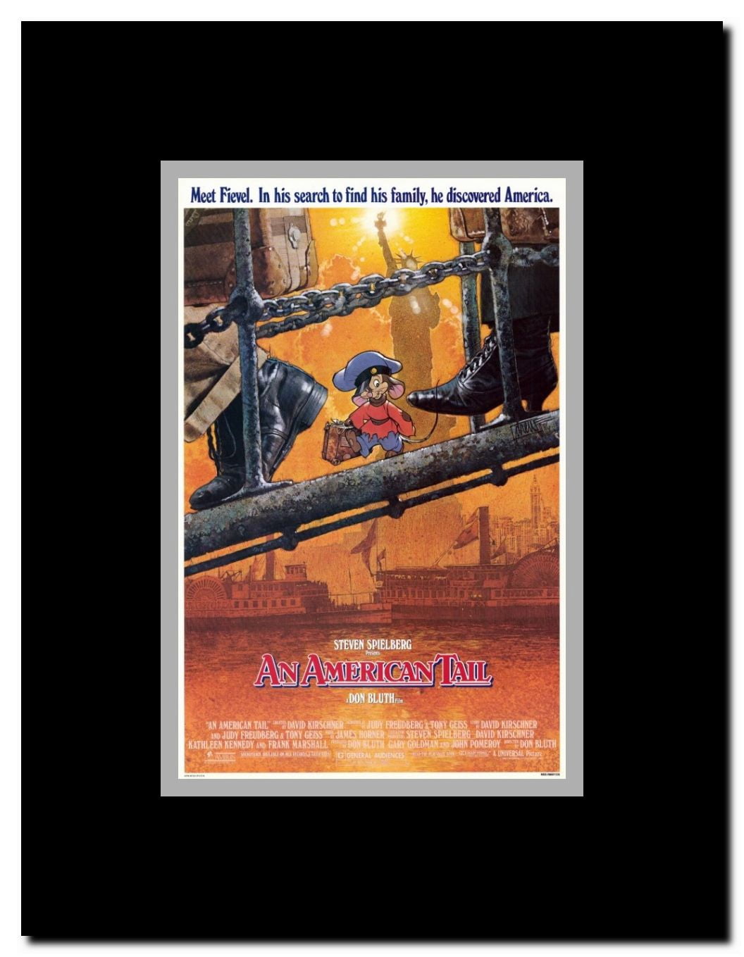 An American Tail Framed Movie Poster