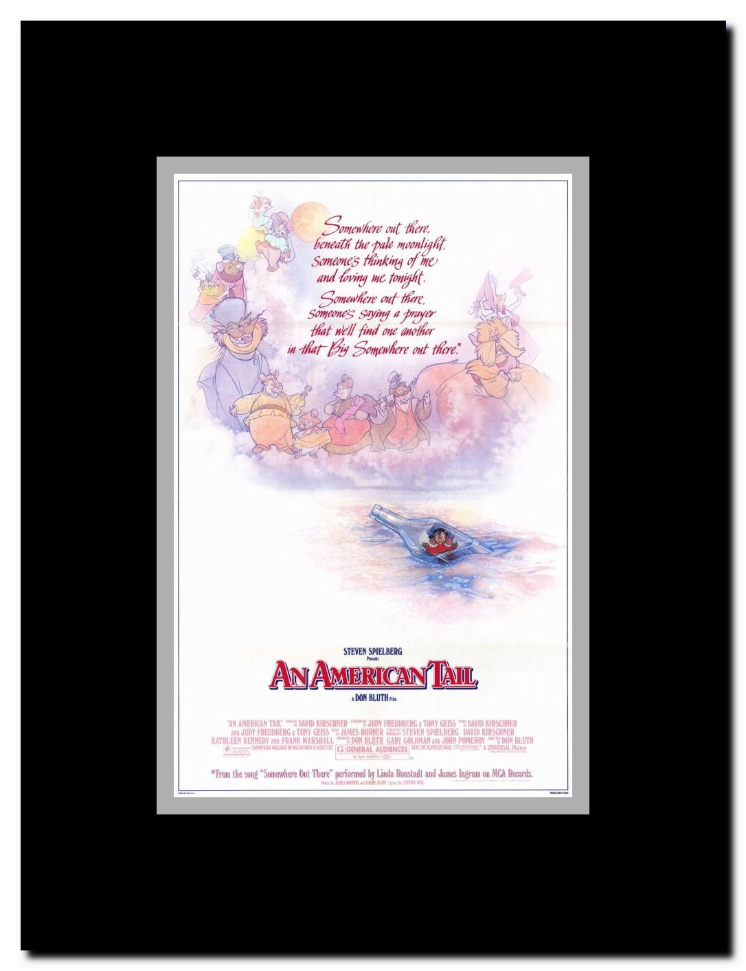 An American Tail Framed Movie Poster