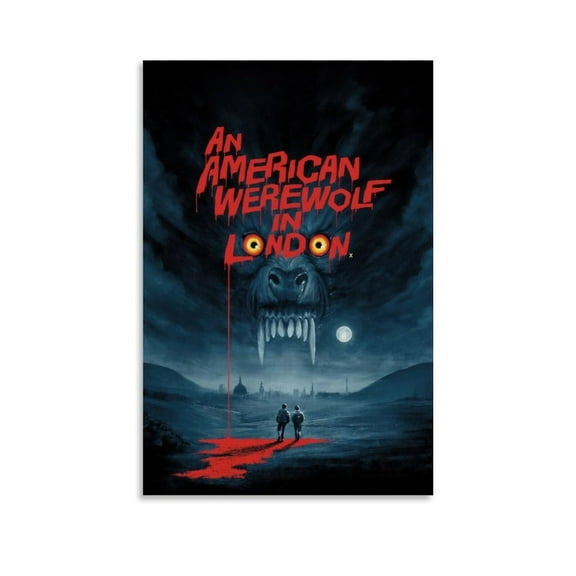 An American Werewolf In London Poster Vintage Movie Posters For Room Aesthetic Canvas Wall Art For Teens Room Decor
