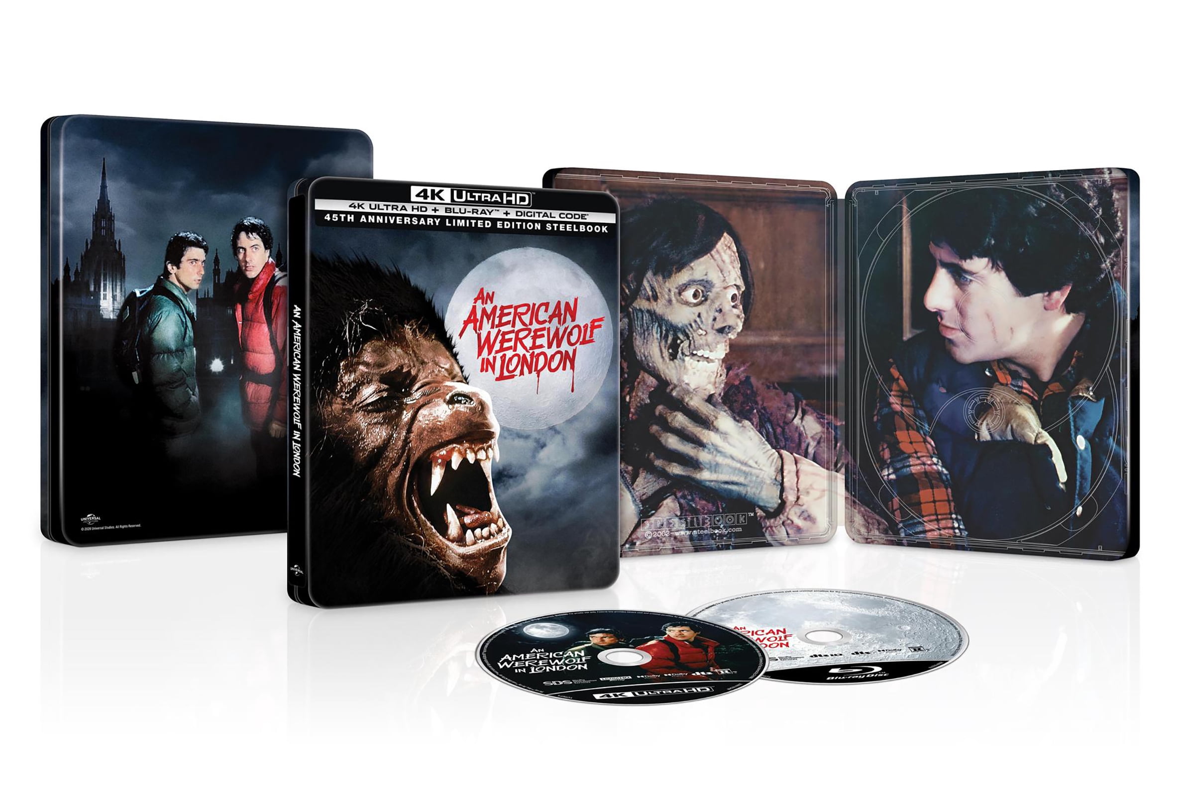 An American Werewolf in London (Steelbook) (4K Ultra HD + Blu-ray + Digital Copy), Horror, Universal