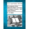 thumbnail image 1 of An Analysis of the Fifteenth Edition of Snell's Principles of Equity: With Notes Thereon., (Paperback), 1 of 1