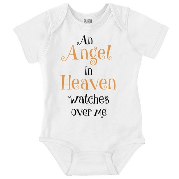 An Angel In Heaven Watches Over Me Romper Boys or Girls Infant Baby Brisco Brands 18M