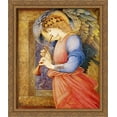 thumbnail image 1 of An Angel Playing a Flageolet 28x34 Large Gold Ornate Wood Framed Canvas Art by Edward Burne Jones, 1 of 2