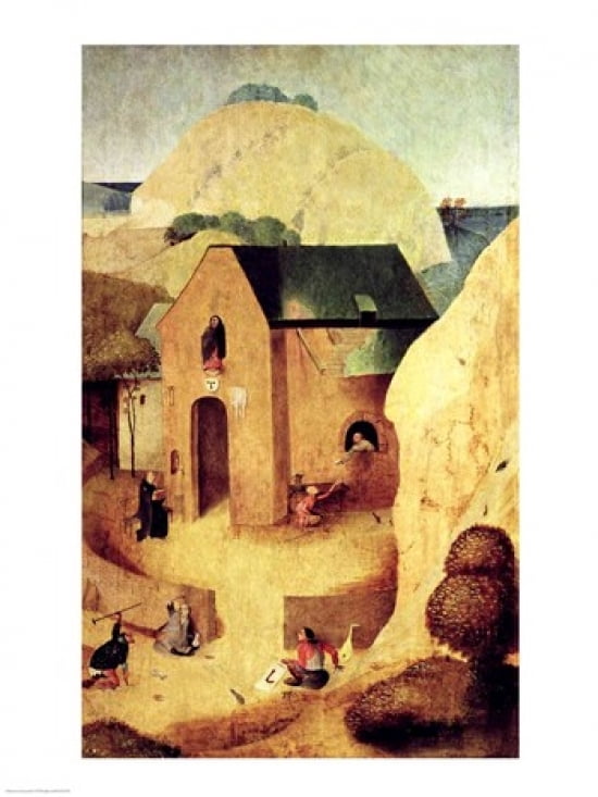 An Antonian Priory Canvas Art - Hieronymus Bosch (24 x 36)