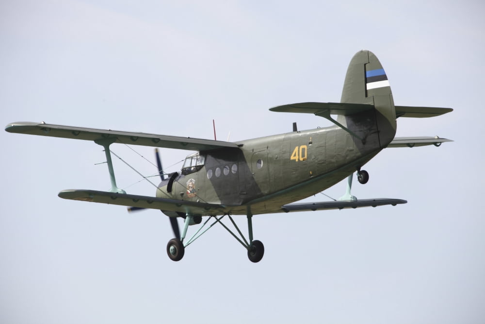 An Antonov An-2 of the Estonian Air Force Canvas Art - Timm ZiegenthalerStocktrek Images (18 x 12)