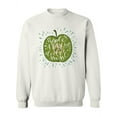 thumbnail image 1 of An Appe Per Day Quote Sweatshirt Women -Image by Shutterstock, Female Medium, 1 of 4