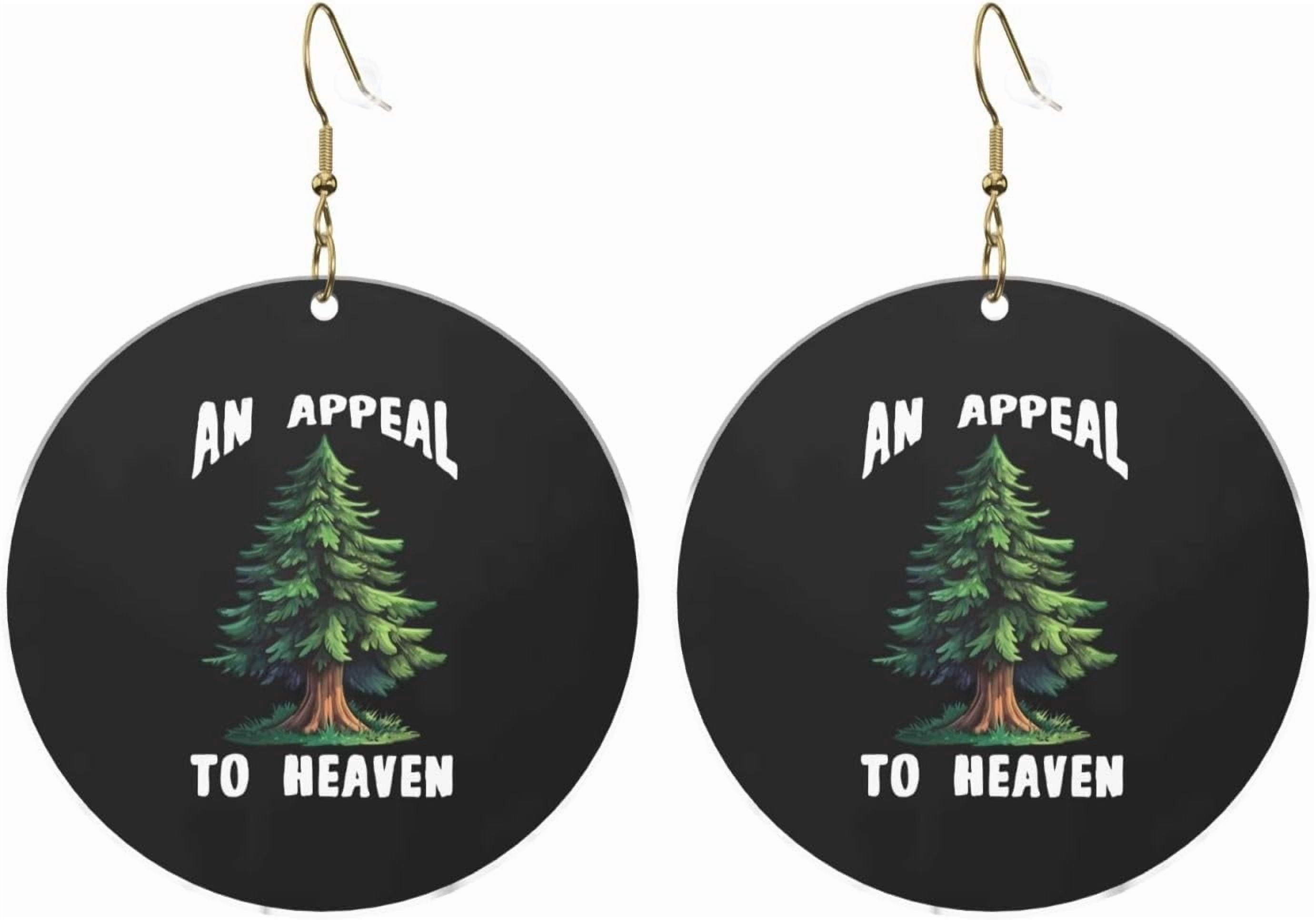 An Appeal Premium To Heaven Sophisticated Round Acrylic Earrings Lightweight Adjustable For All Occasions[v051]