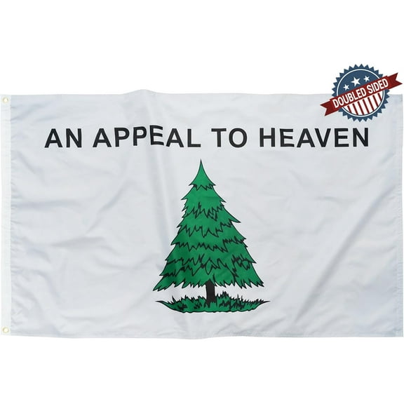 An Appeal To Heaven Flag 3x5 FT Double Side Flags for Outdoor lawn Banner,Heavy Duty Nylon Flags with Brass Grommets and Strips