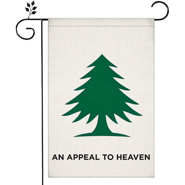 An Appeal To Heaven Garden Flag 12X18 Inch Double Sided Burlap Outside