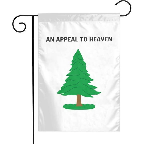 An Appeal To Heaven Garden Flag,Patriotic Historic Yard Flags,Vertical Double Sided Farm Lawn Yard Outdoor Decoration 12 x 18 Inch