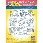 An Apron A Day Aunt Martha's Hot Iron Embroidery Transfer