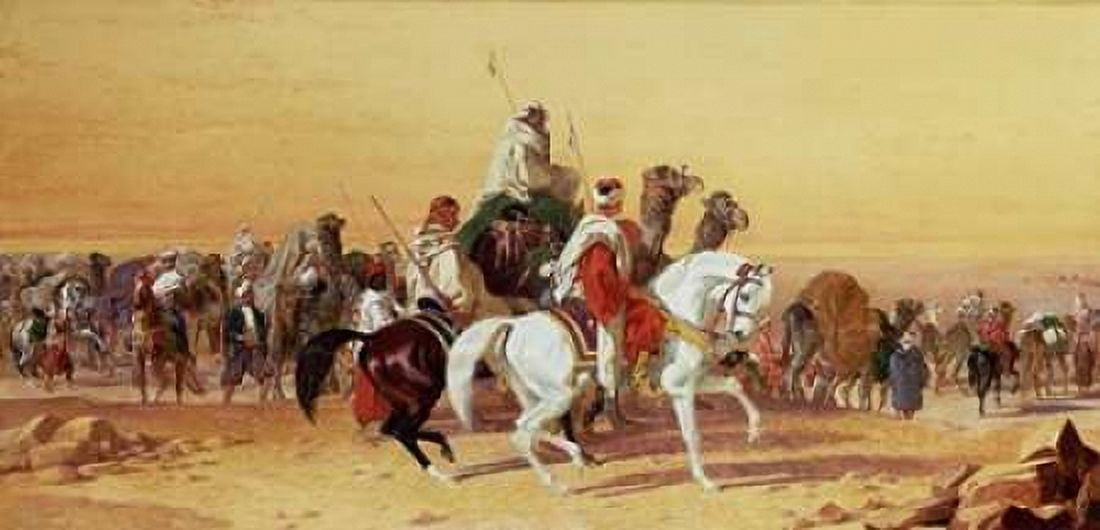 An Arab Caravan Canvas Art - John Frederick Herring (10 x 20)