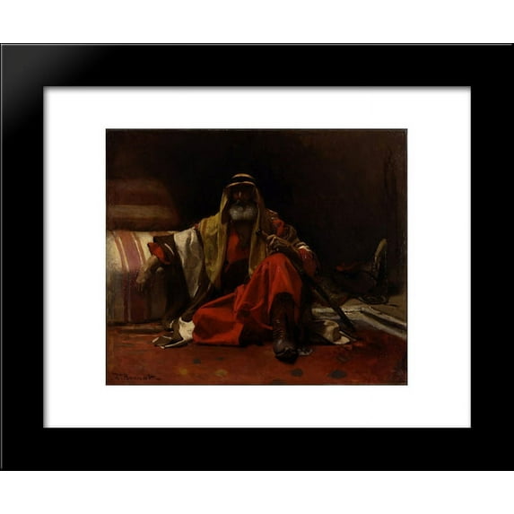 An Arab Sheik 20x24 Framed Art Print by Leon Bonnat