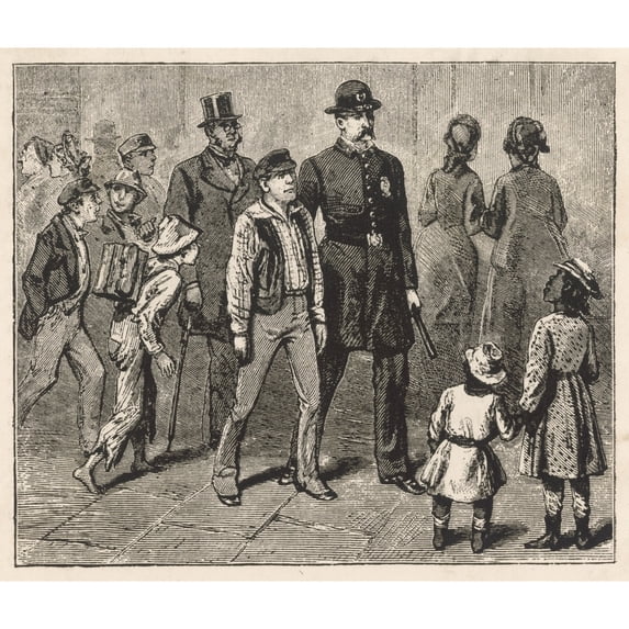 An Arrest In New York Poster Print By Mary Evans Picture Library (36 X 24)