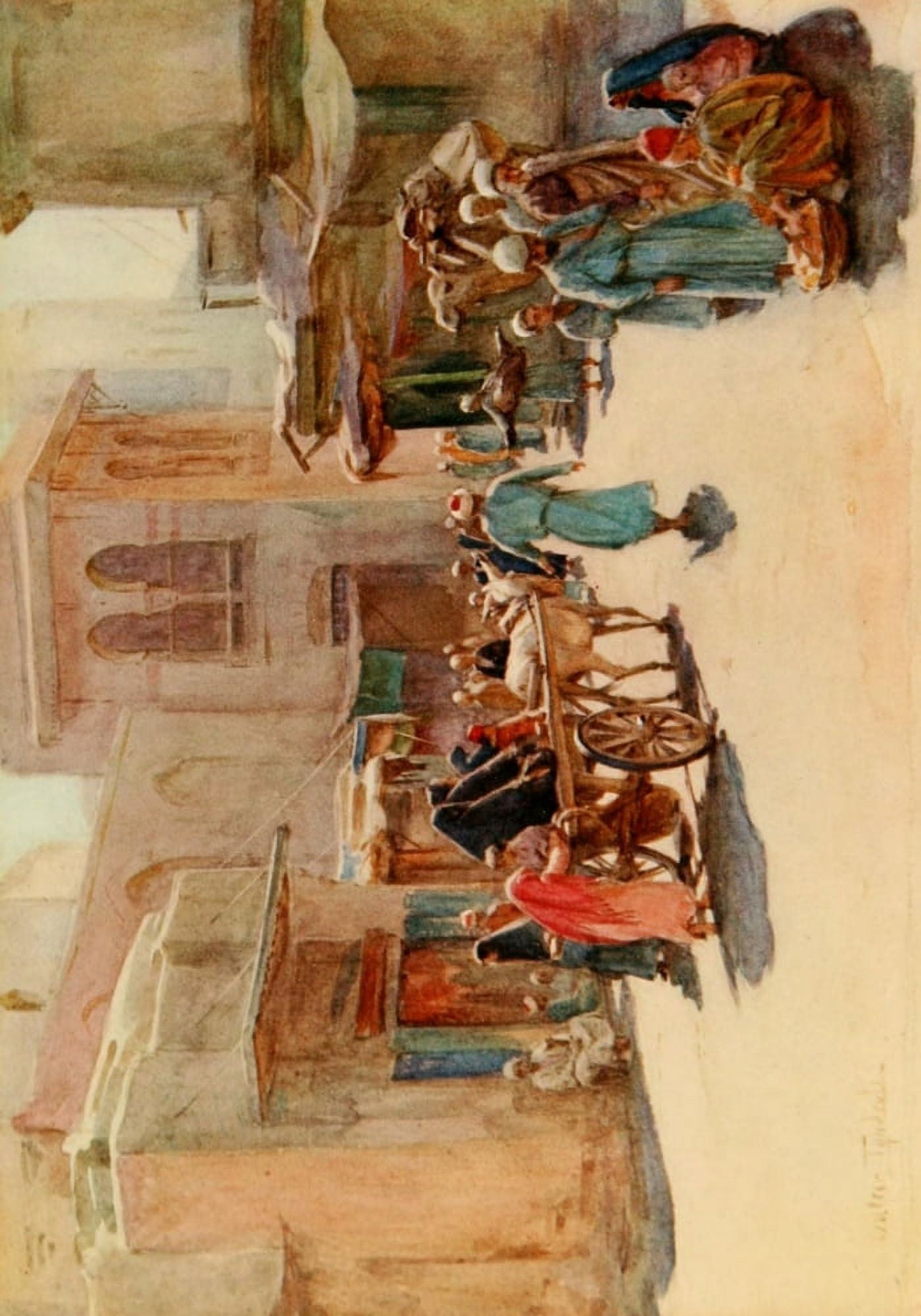 An Artist in Egypt 1912 A cheap ride Canvas Art - Walter Tyndale (18 x 24)