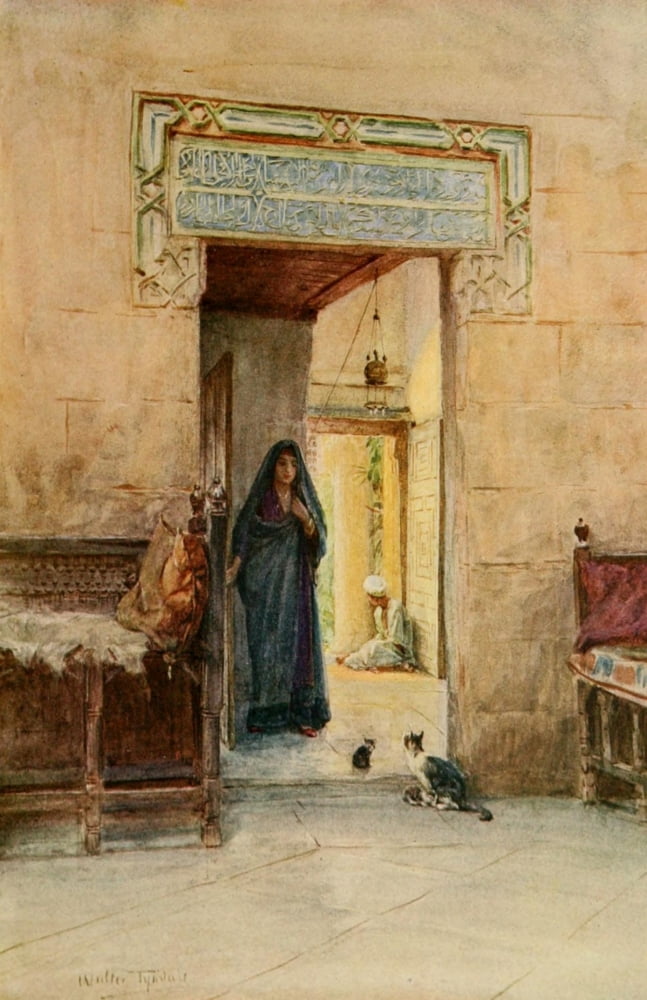 An Artist in Egypt 1912 Entrance to the Hareem Canvas Art - Walter Tyndale (18 x 24)