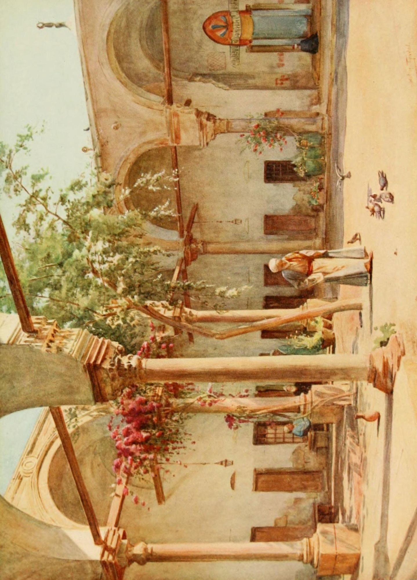 An Artist in Egypt 1912 Persian Almshouses Canvas Art - Walter Tyndale (24 x 36)