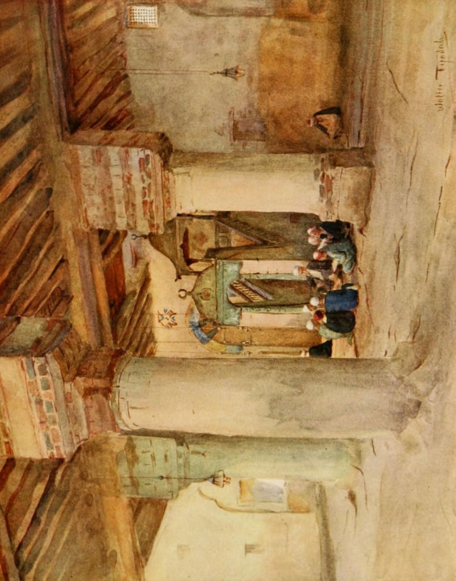An Artist in Egypt 1912 The mosque at Kosseir Canvas Art - Walter Tyndale (24 x 36)