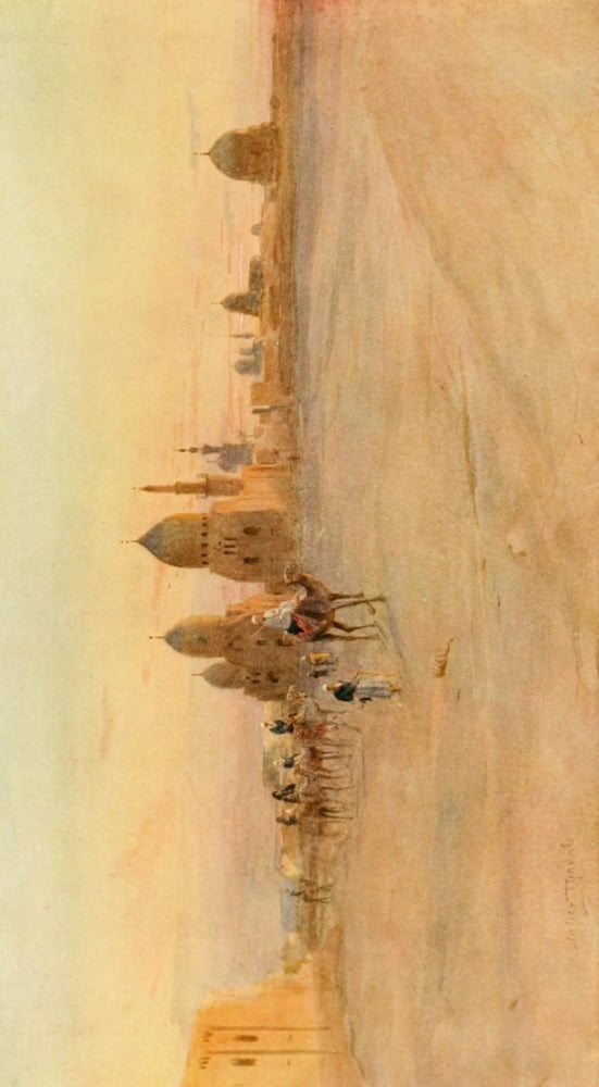 An Artist in Egypt 1912 The tomb of the Khalifs Canvas Art - Walter Tyndale (24 x 36)