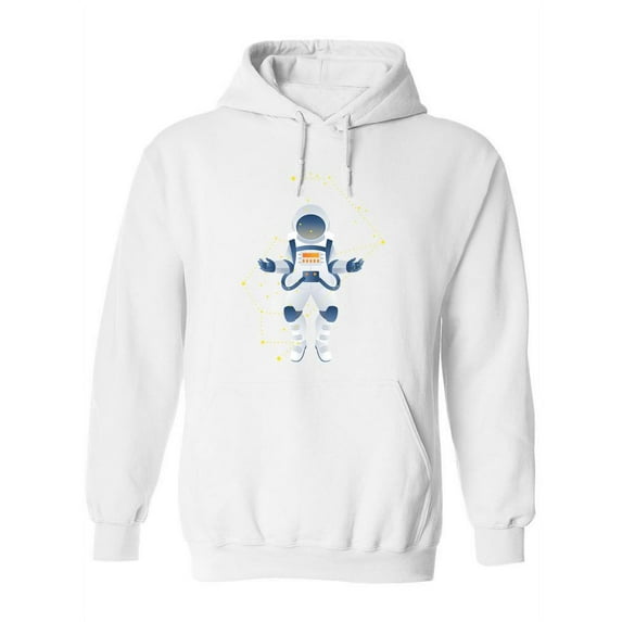 An Astronaut In Space Hoodie Women -SPIdeals Designs, Female 4X-Large
