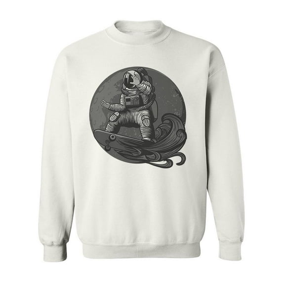 An Astronaut Skating Sweatshirt Men -Image by Shutterstock, Male 5X-Large