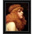 thumbnail image 1 of An Auburn Beauty 20x22 Black Ornate Wood Framed Canvas Art by Godward, John William, 1 of 2