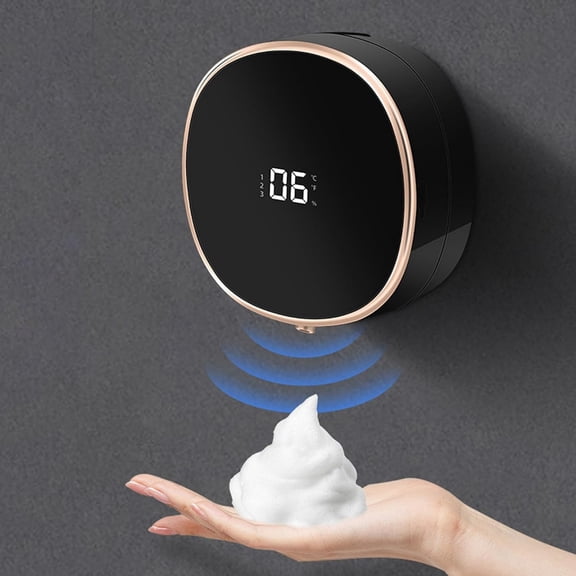 An Automatic Handwashing Machine,Automatic Foaming Soap Dispenser 280Ml Capacity Hand Rechargeable For Laundry Rooms Black 13.3Cmx6Cm