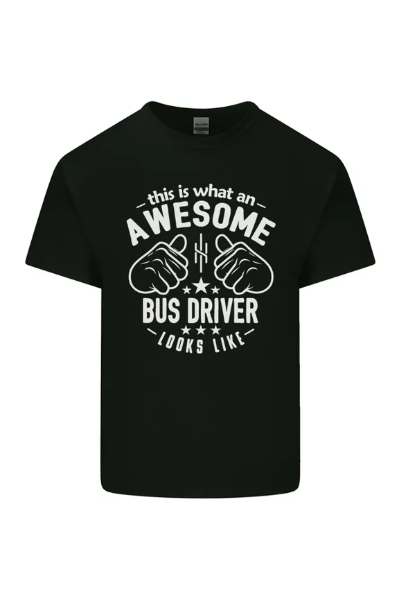 An Awesome Bus Driver Looks Like Mens Womens Light Cotton T-Shirt